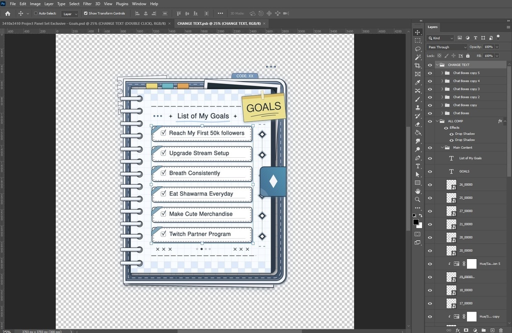 Twitch パネル「Vtuber パネル」→ Bundle Twitch Panel Exclusive Style - Releases 003