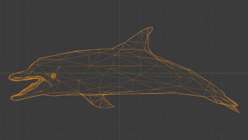 イルカ 3Dモデル(fbx、blendファイル、アニメーション無し)
