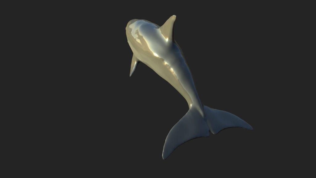 イルカ 3Dモデル(fbx、blendファイル、アニメーション無し)