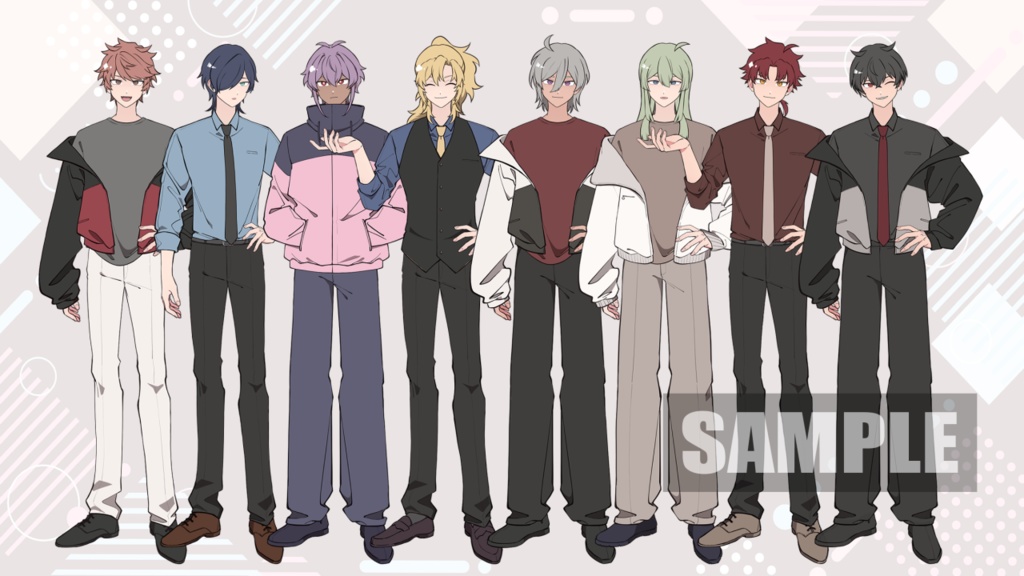 【配信・TRPGに】汎用男性カスタムモデル|VTubeStudio対応【Live2D】