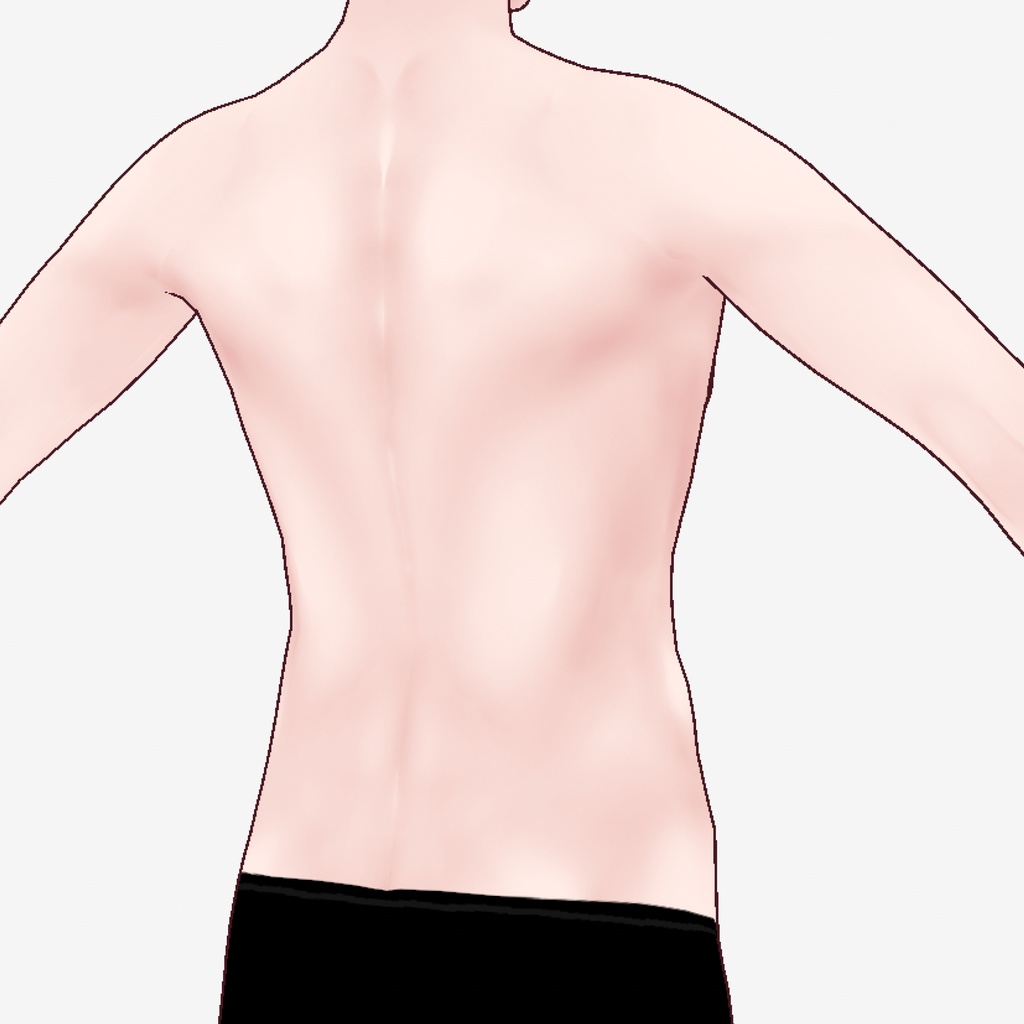 【VRoid用】筋肉肌テクスチャ【Face/Body】