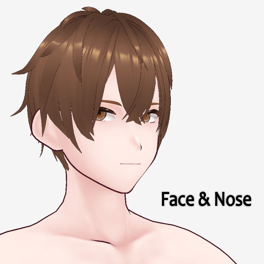 【VRoid用】筋肉肌テクスチャ【Face/Body】