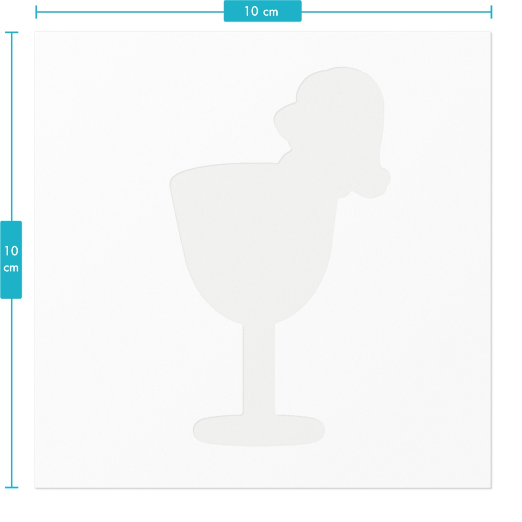 女の子とワイン【シール・ステッカー】