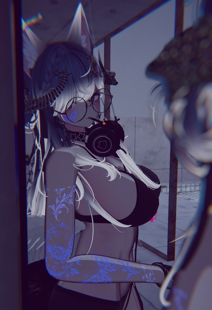 蝶々と花とトカゲ