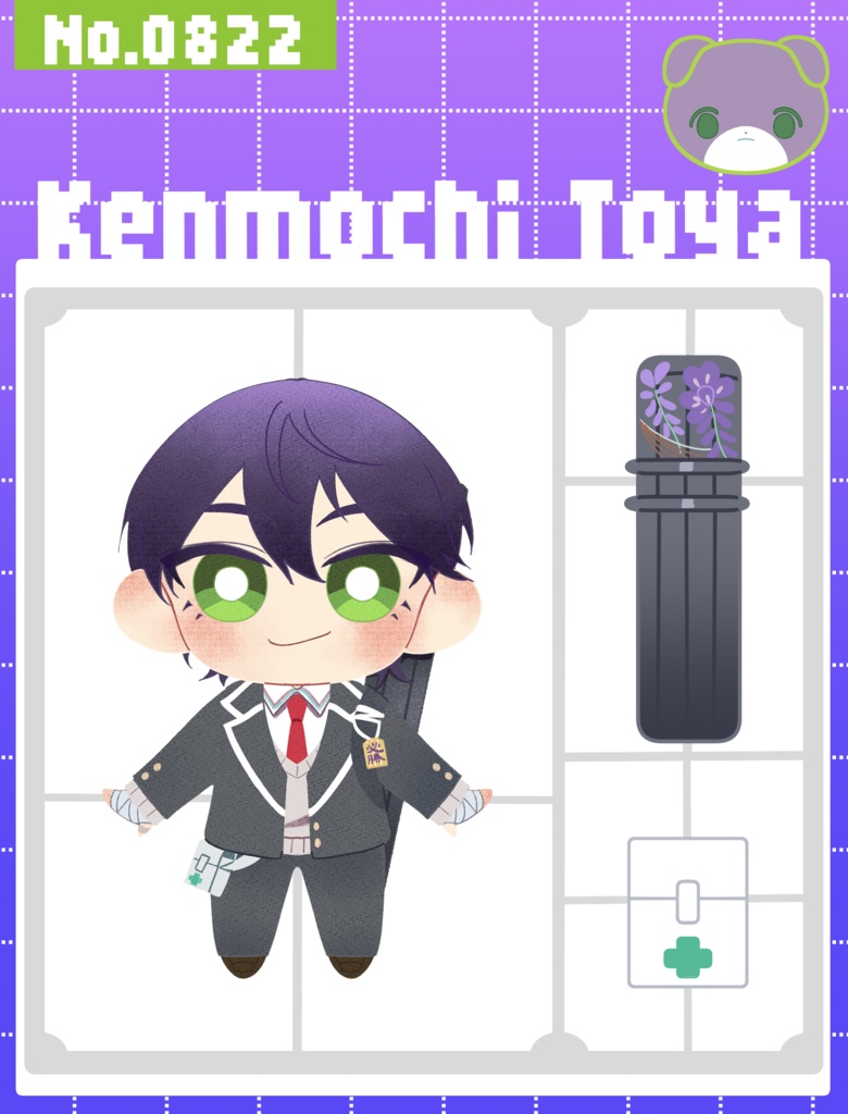 剣持刀也パッケージ風アクキー