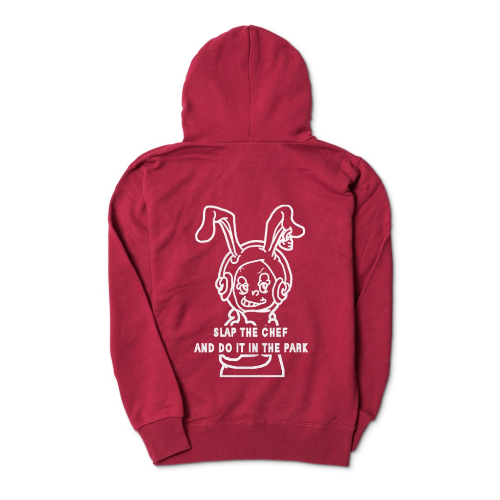 神聖ウンンコ帝国 ジップアップパーカー バーガンディ