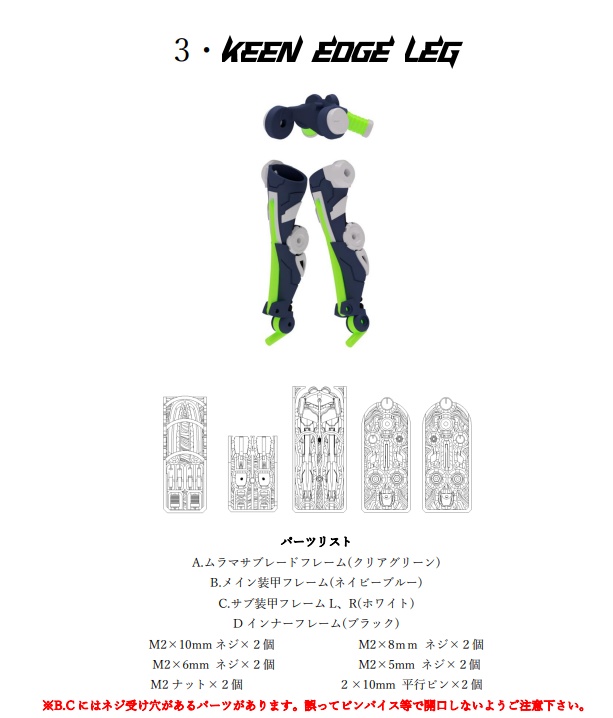 メガミデバイス改造キット【KEENEDGE】フルキットエディション