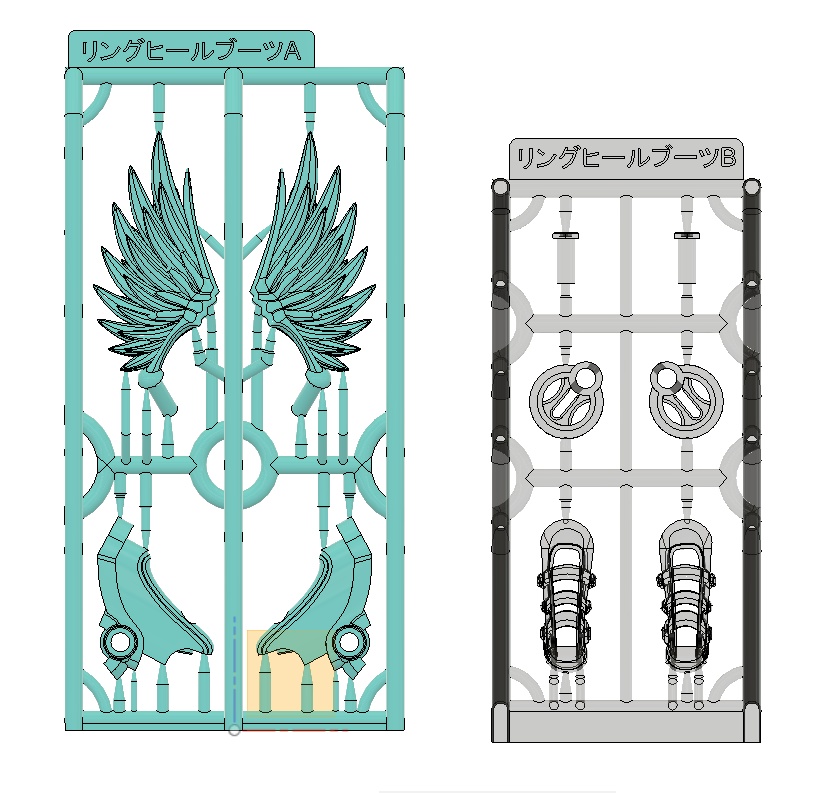 リングヒールブーツAQUA