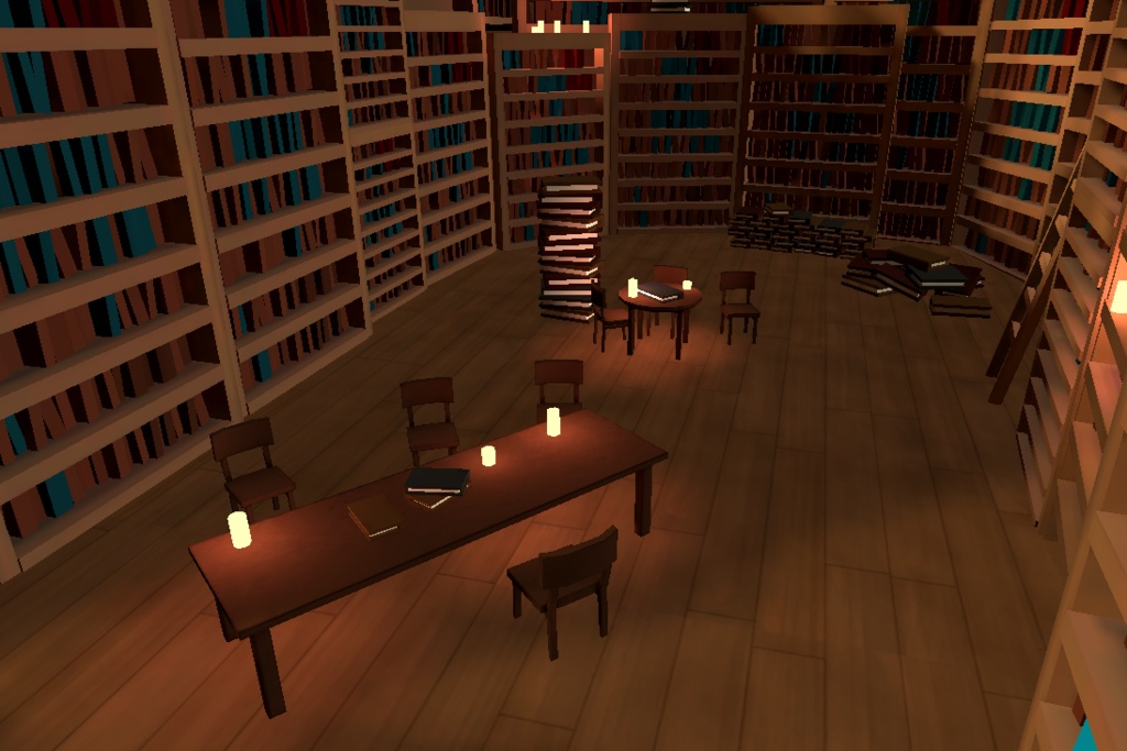 VRChat のワールド / World | The library (Library of Ruina)