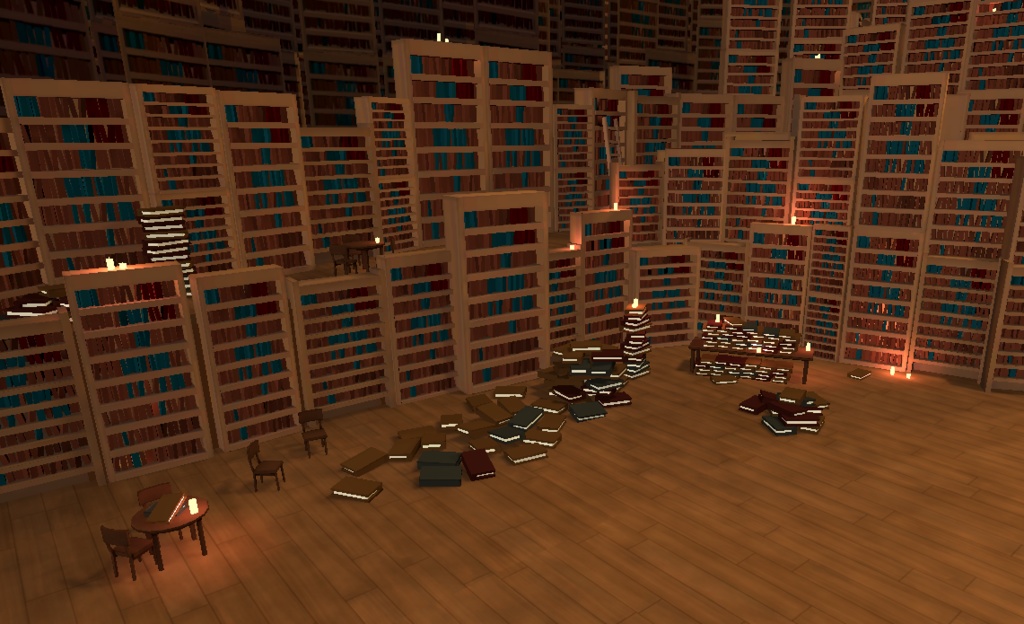 VRChat のワールド / World | The library (Library of Ruina)
