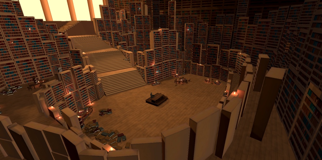 VRChat のワールド / World | The library (Library of Ruina)