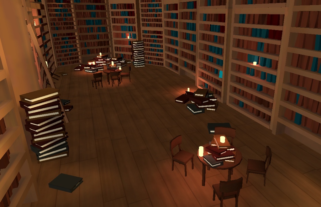 VRChat のワールド / World | The library (Library of Ruina)