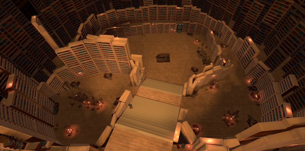 VRChat のワールド / World | The library (Library of Ruina)