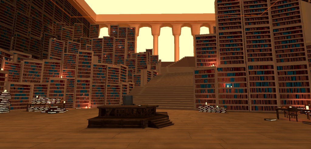 VRChat のワールド / World | The library (Library of Ruina)