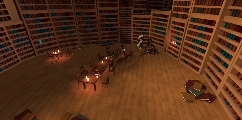 VRChat のワールド / World | The library (Library of Ruina)