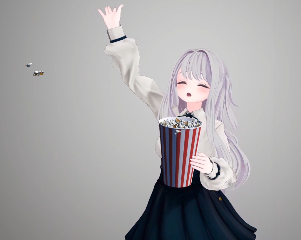 【Modular Avatar対応】つかめるポップコーン【パーティクルギミック付き】