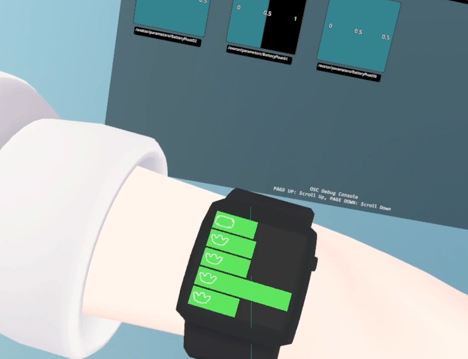 VRChat バッテリーみえ~る