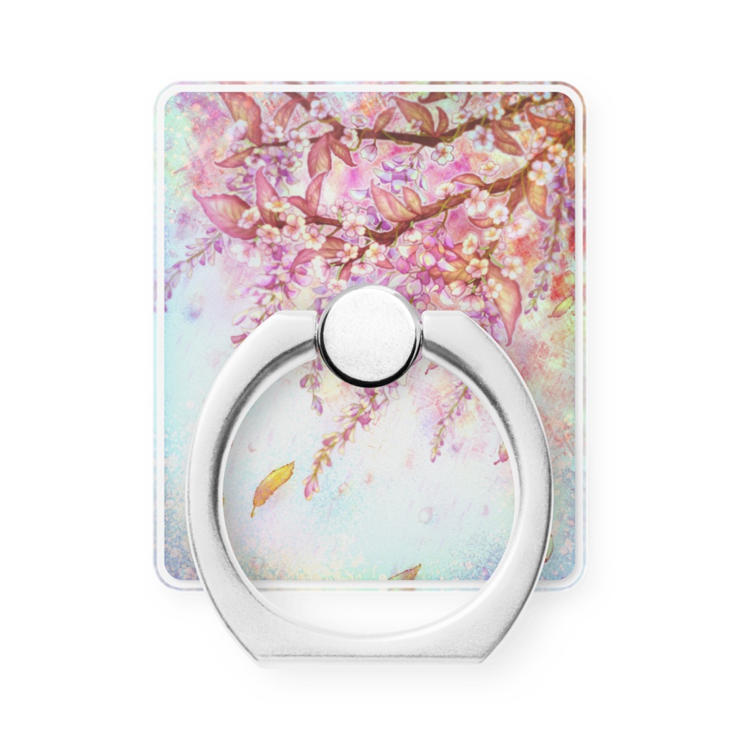 スマホリング 桜と藤