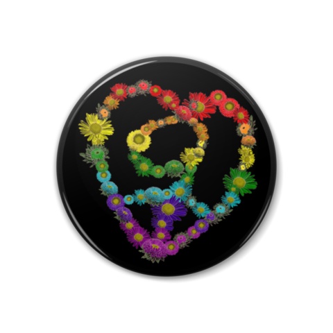 【虹色えぞぎく】なりちかのたいせつなこと缶バッジ38mm【なりちかお留守版】