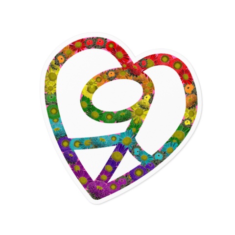 【なりちかお留守版】なりちかのたいせつなことステッカー【虹色えぞぎく】