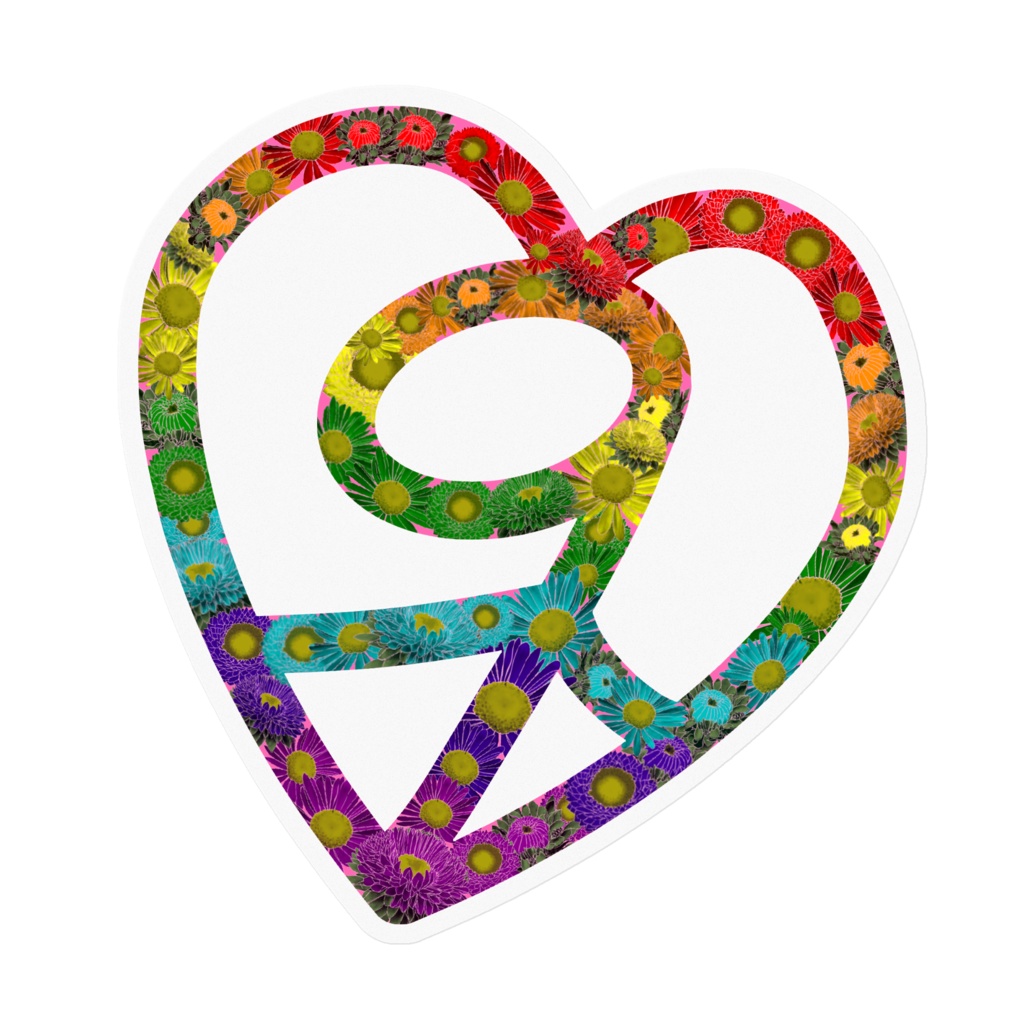 【なりちかお留守版】なりちかのたいせつなことステッカー【虹色えぞぎく】