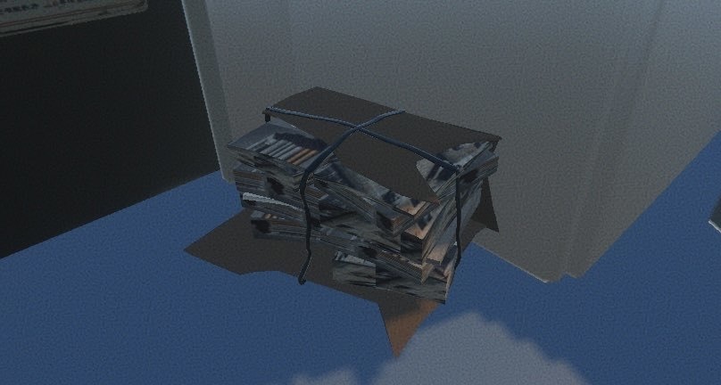 束ねた新聞の山｜Stack of Tied Newspapers｜捆绑报纸堆 3D模型