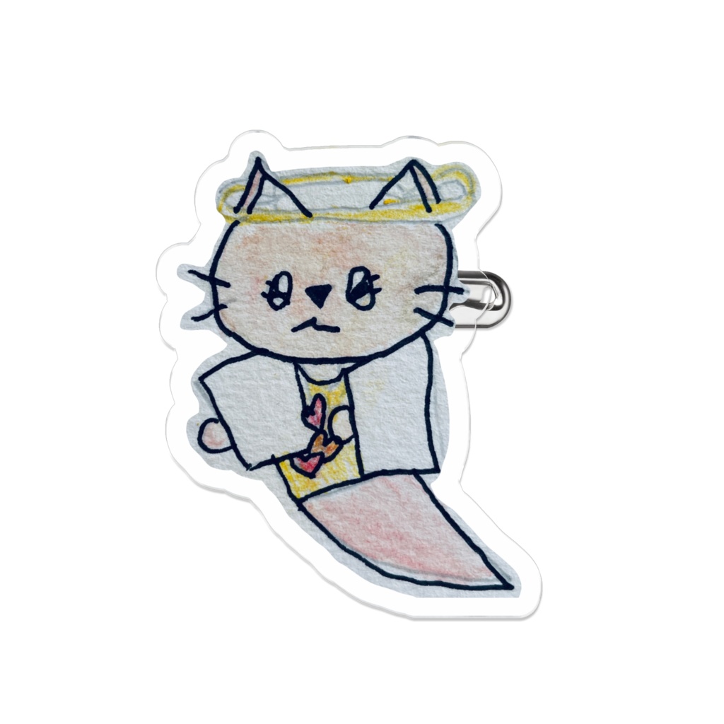 ピンバッチ-ゆうれい猫