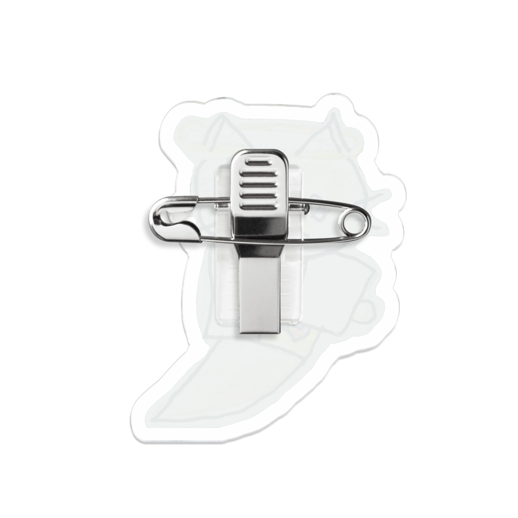 ピンバッチ-ゆうれい猫