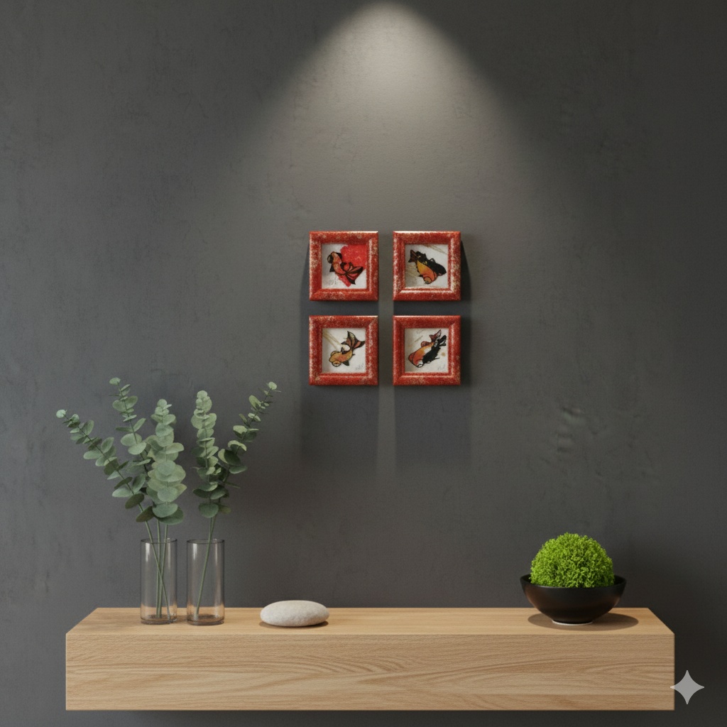 【小さい金魚切り絵 原画】