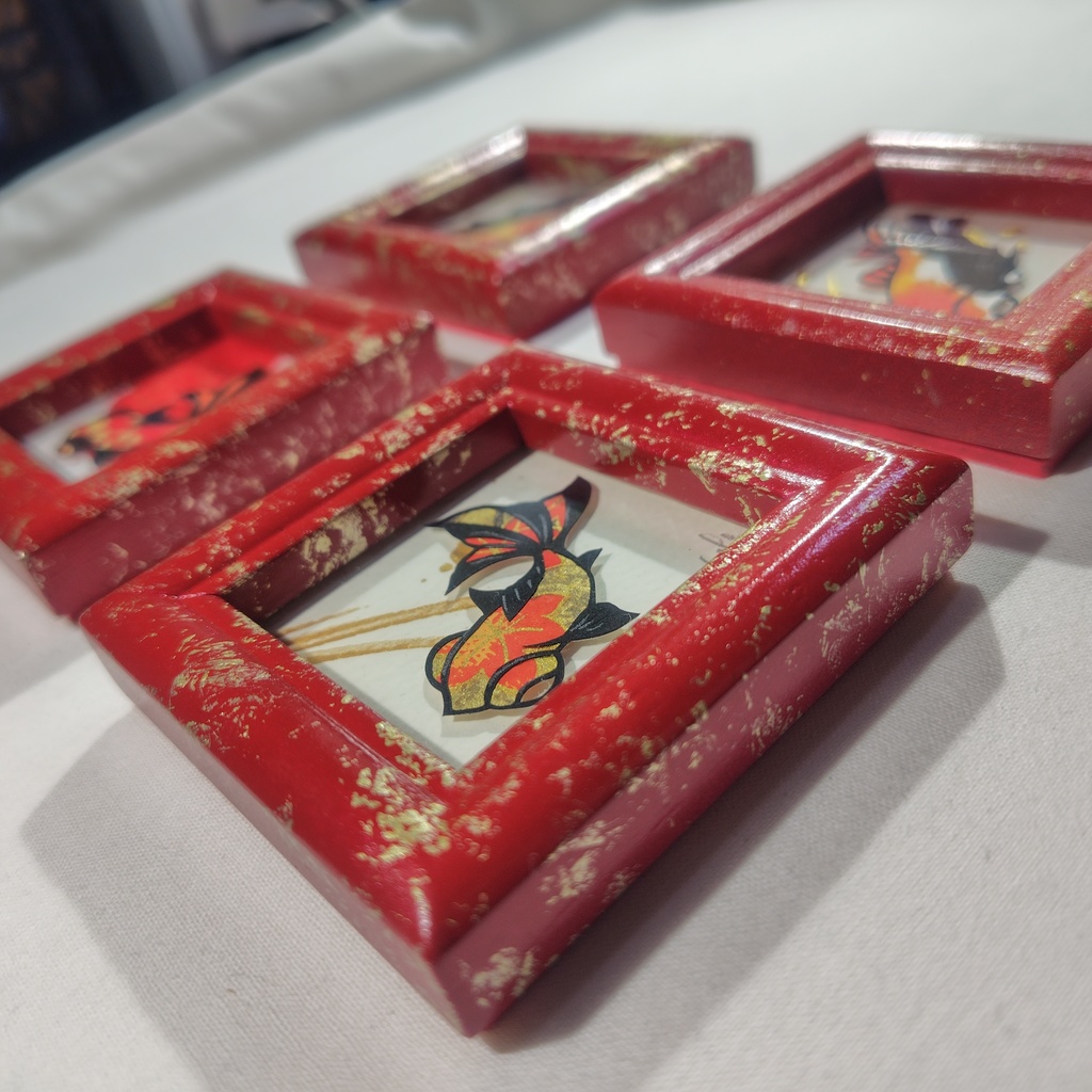 【小さい金魚切り絵 原画】