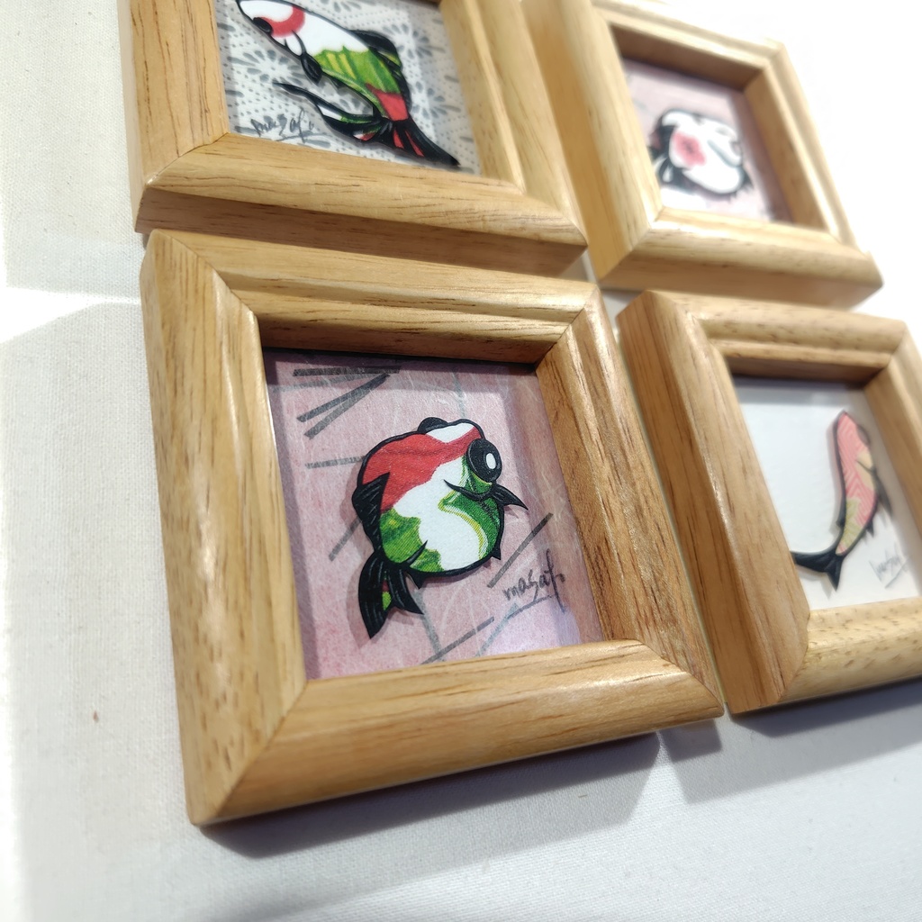 【小さい金魚切り絵 原画】