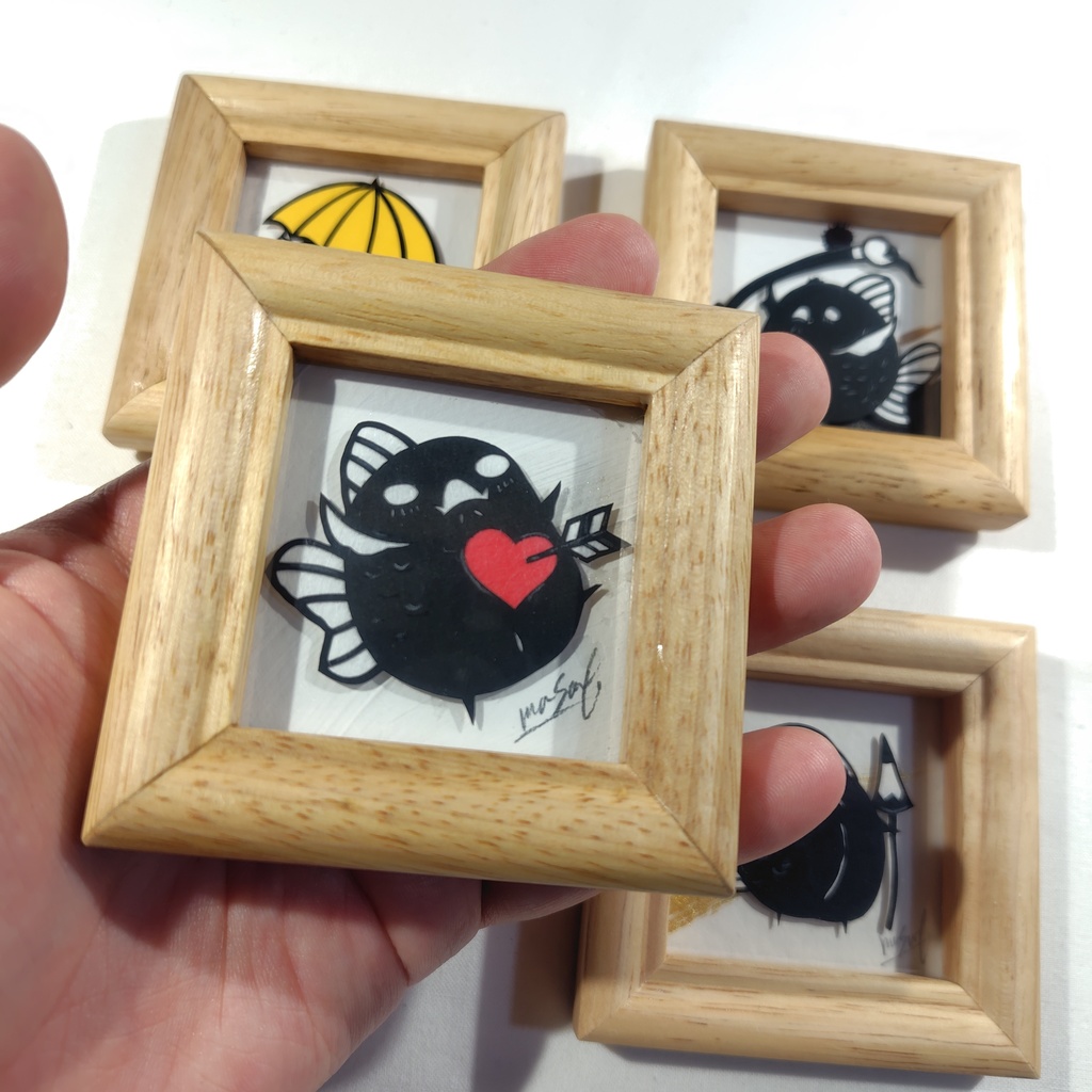 【化け金魚切り絵 原画】