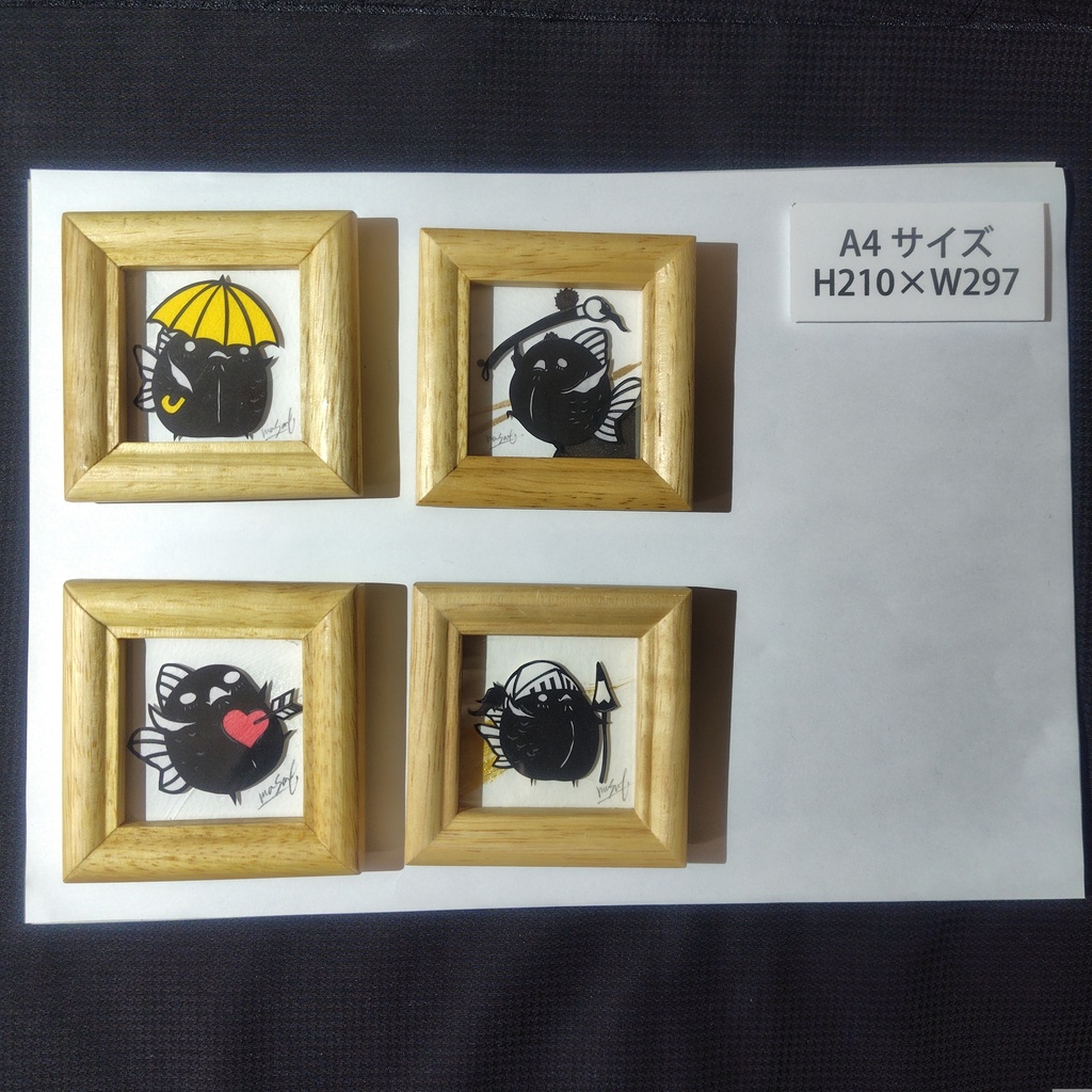 【化け金魚切り絵 原画】