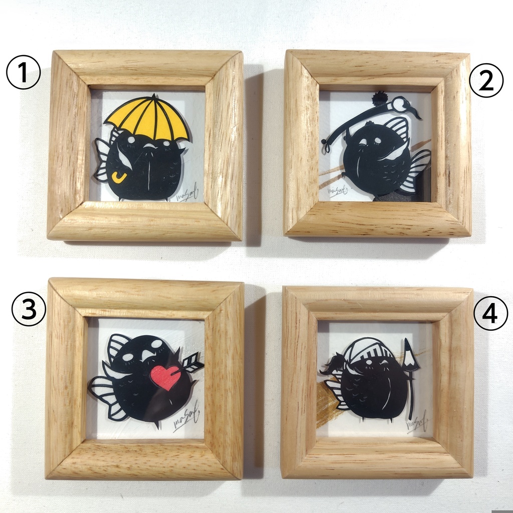 【化け金魚切り絵 原画】