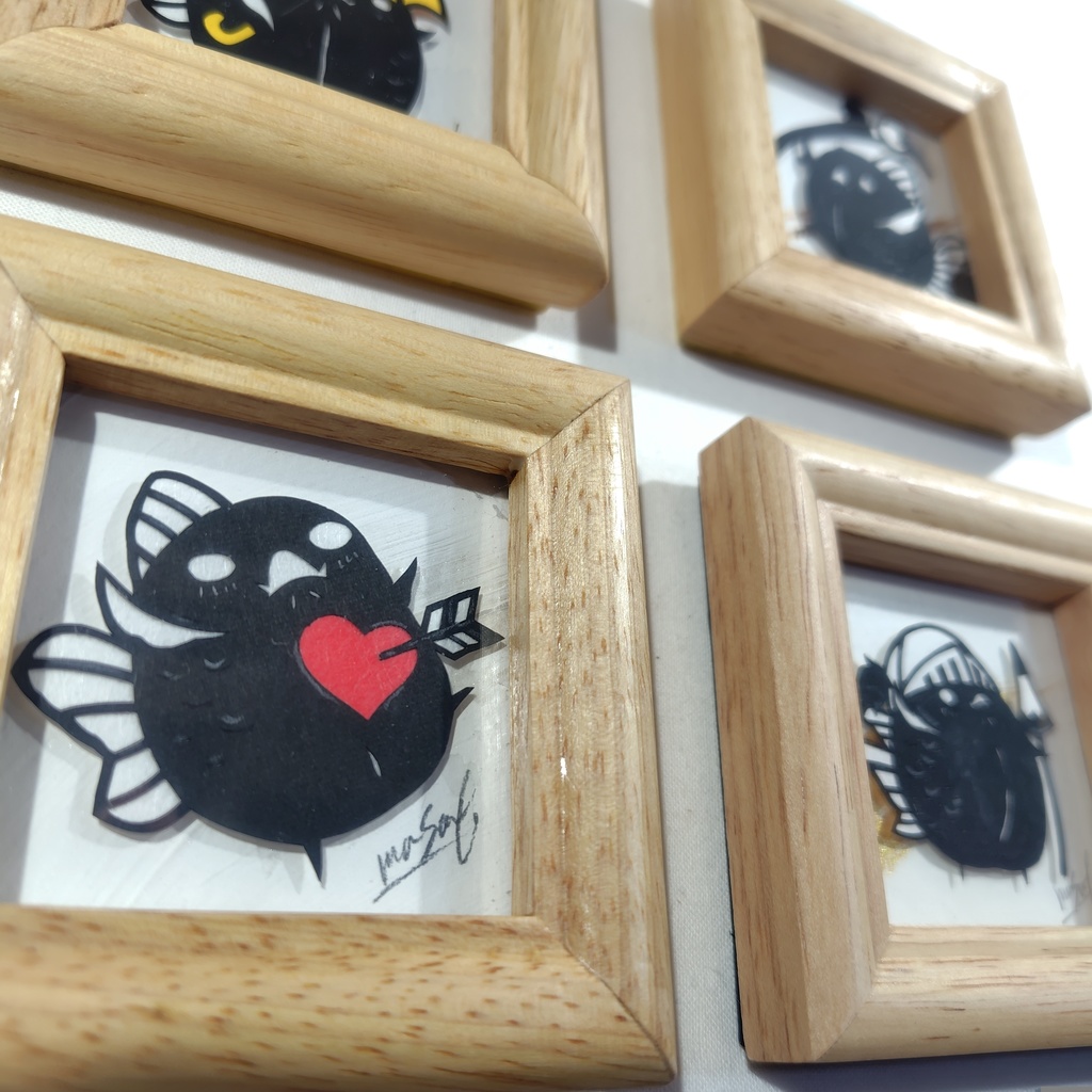 【化け金魚切り絵 原画】