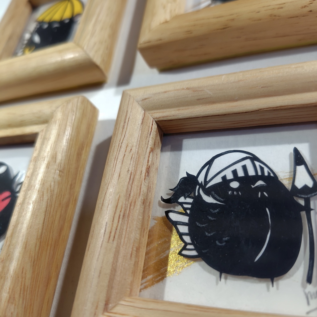 【化け金魚切り絵 原画】