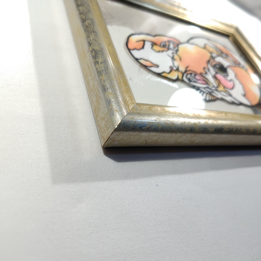 【切り絵原画】水泡眼 ミニ額