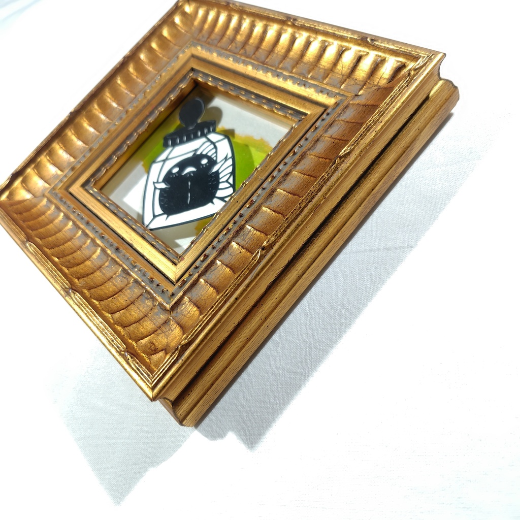 【切り絵原画】inkボトル ミニ額