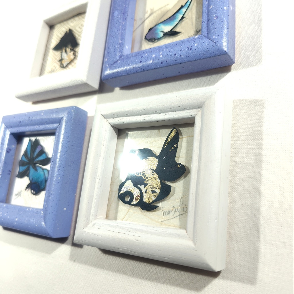 【小さい金魚切り絵 原画】