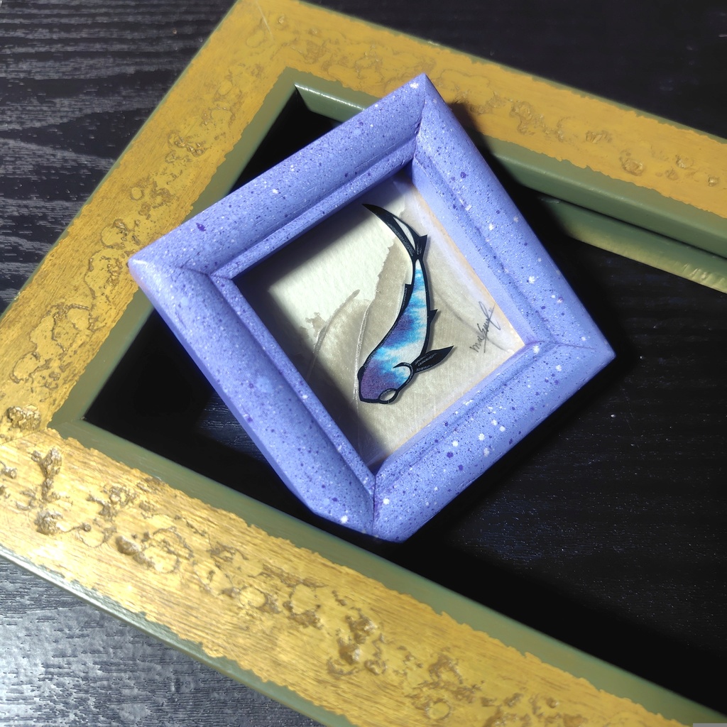 【小さい金魚切り絵 原画】