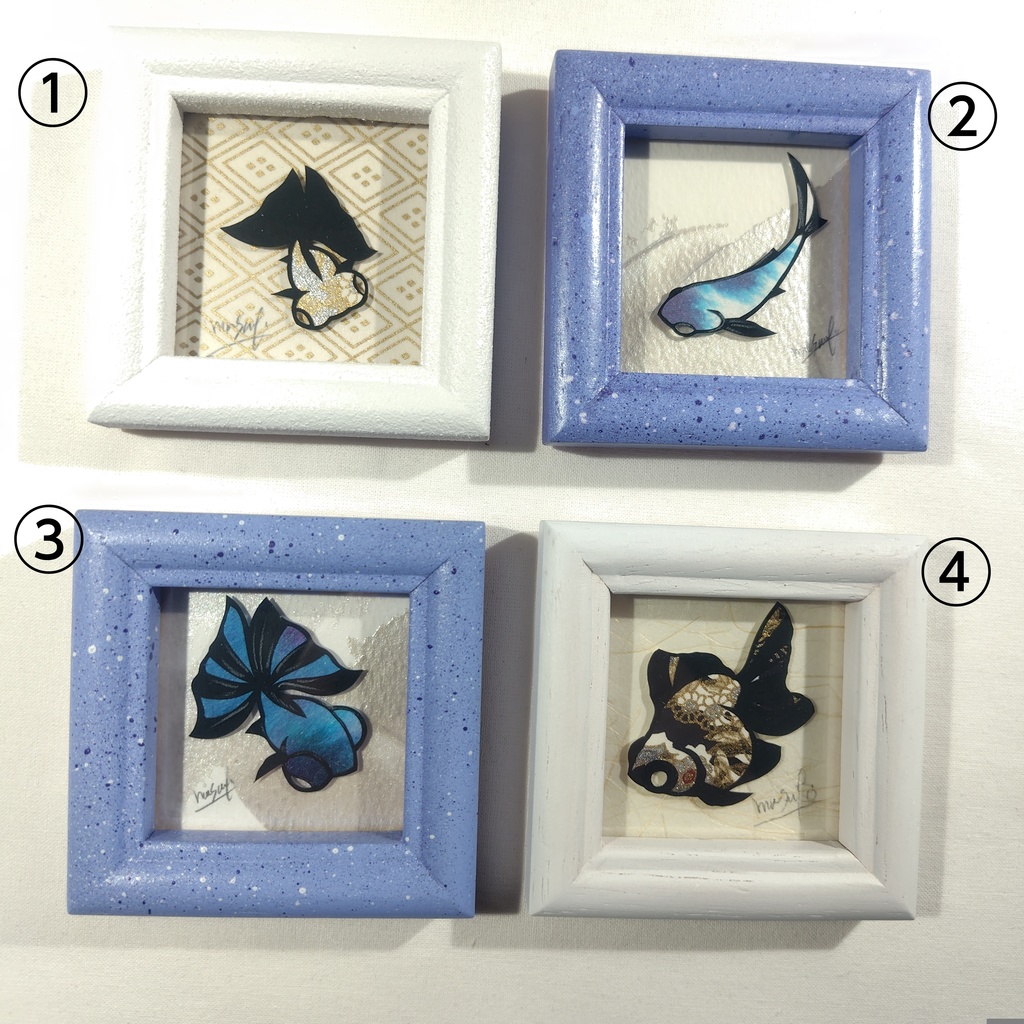 【小さい金魚切り絵 原画】