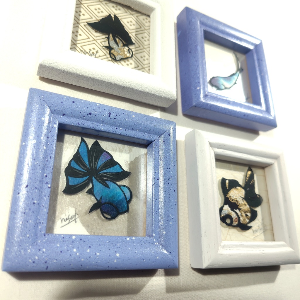 【小さい金魚切り絵 原画】