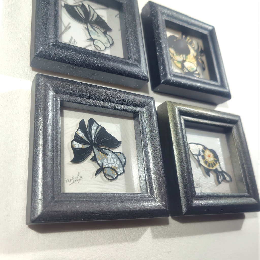 【小さい金魚切り絵 原画】