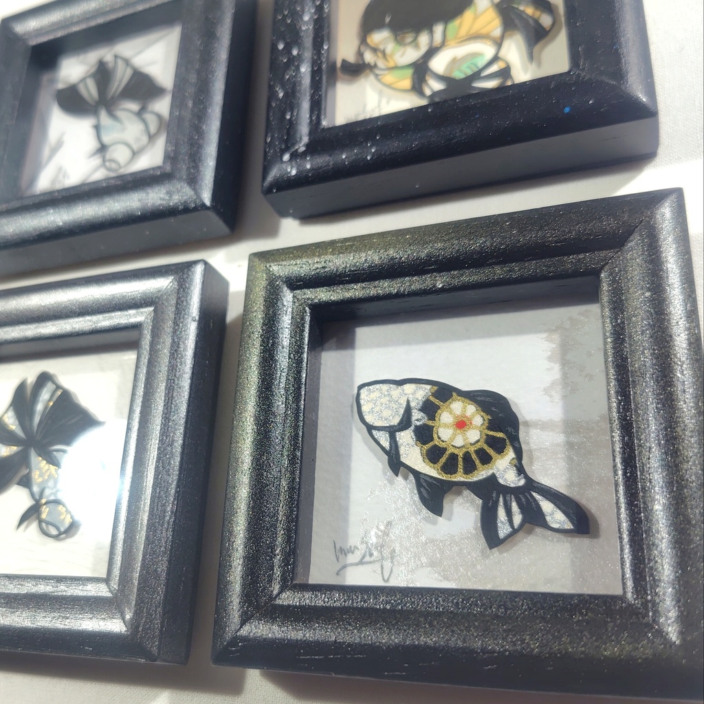 【小さい金魚切り絵 原画】