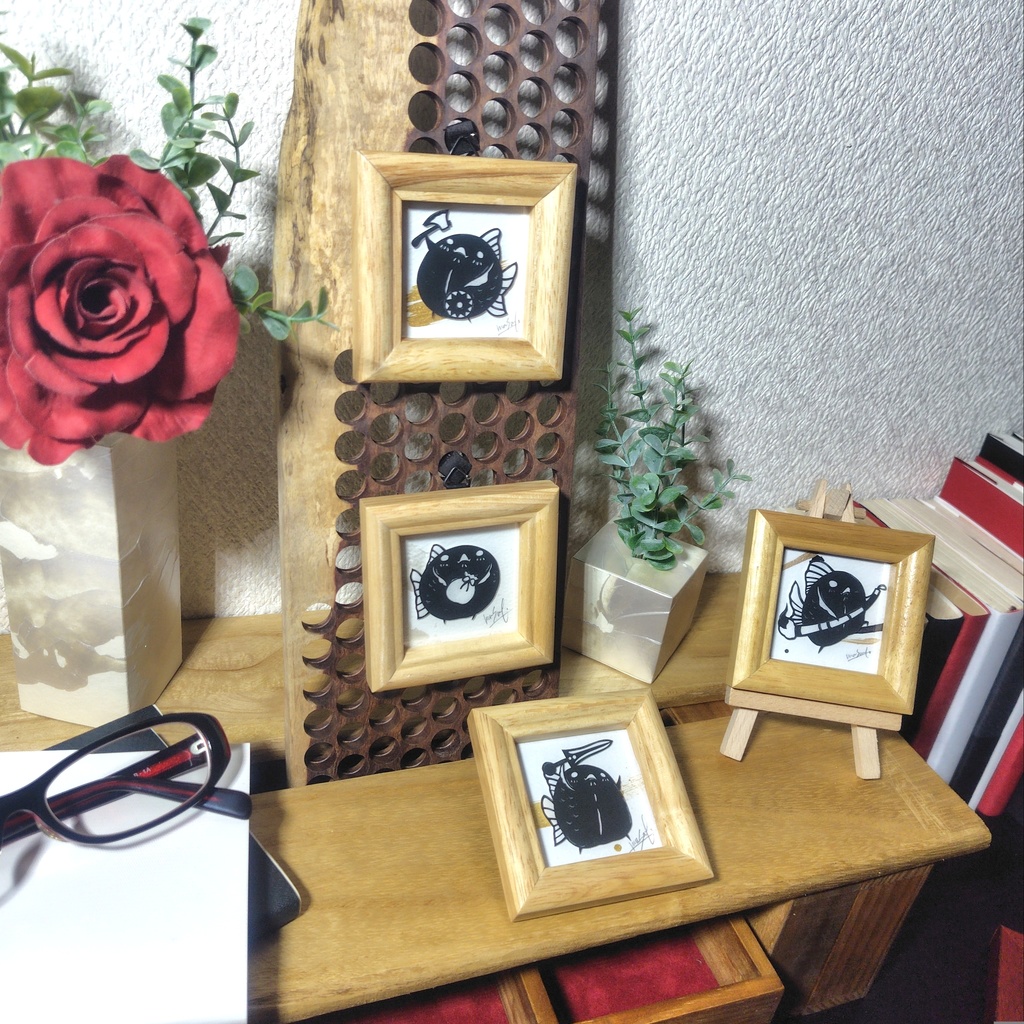 【化け金魚切り絵 原画】