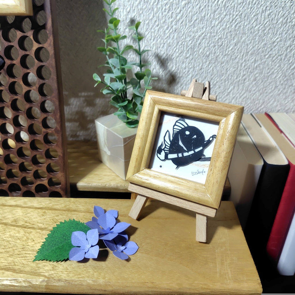 【化け金魚切り絵 原画】