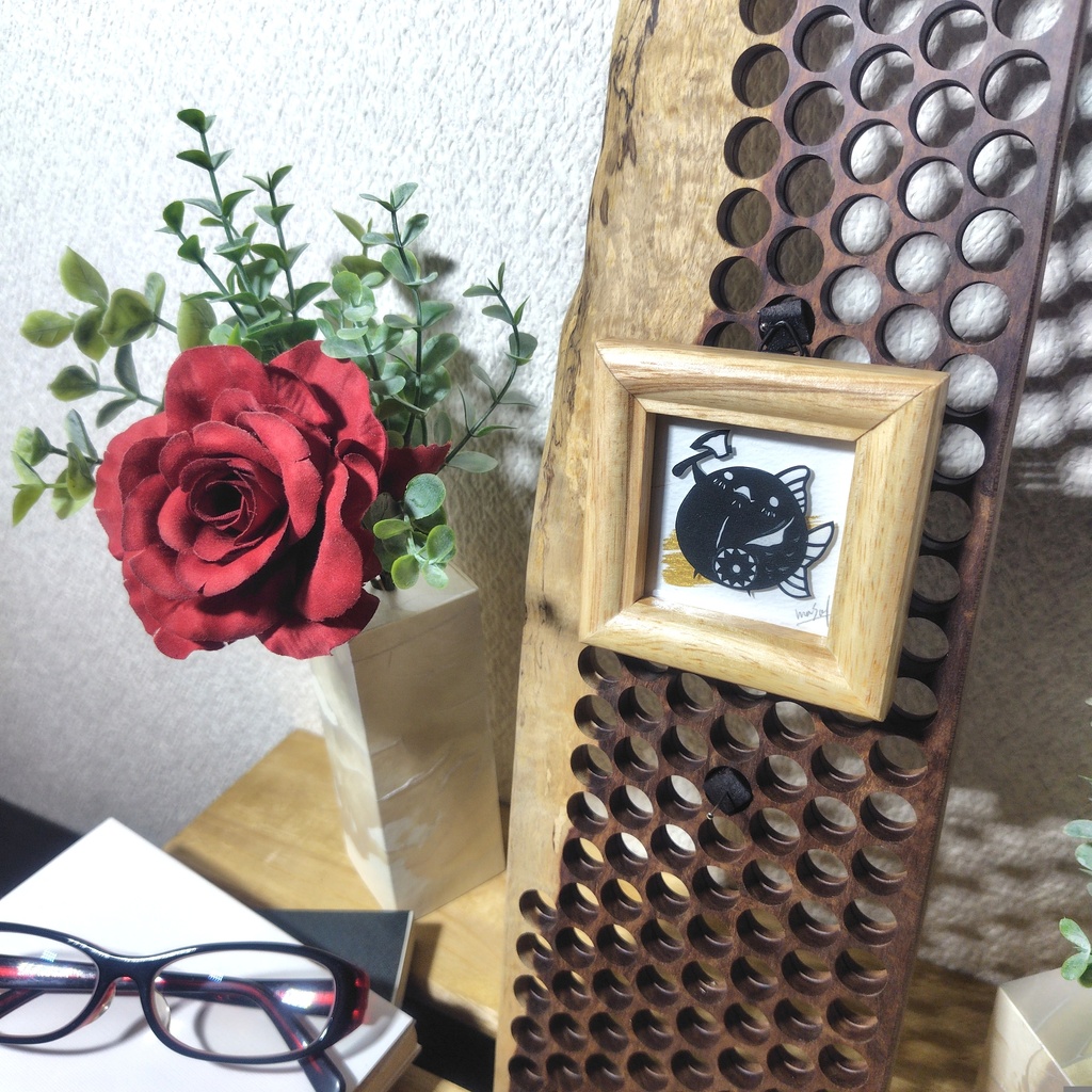 【化け金魚切り絵 原画】