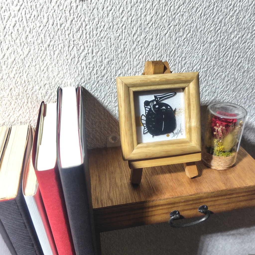 【化け金魚切り絵 原画】