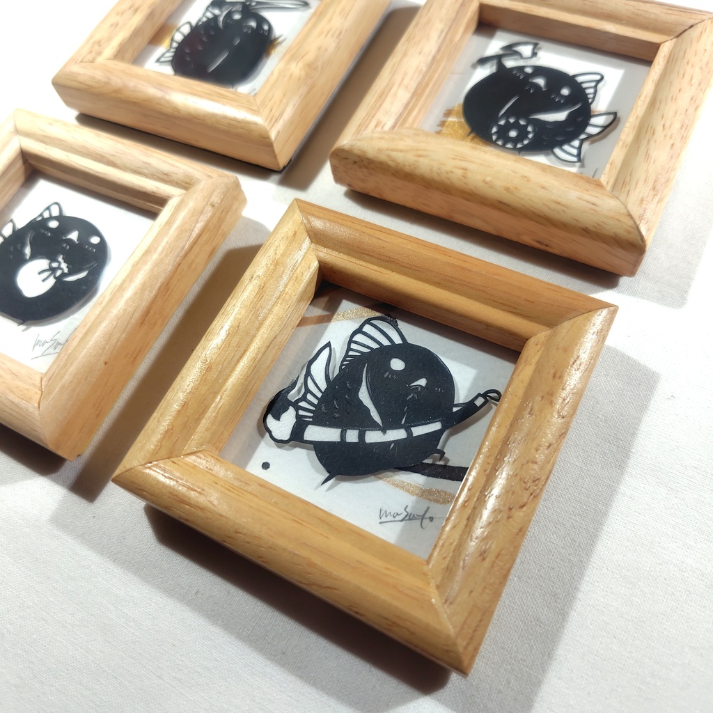 【化け金魚切り絵 原画】