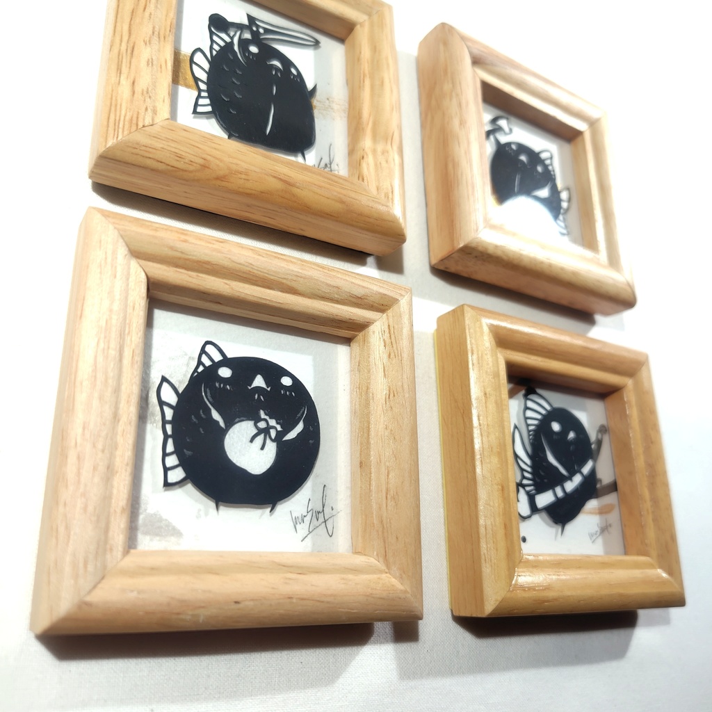 【化け金魚切り絵 原画】